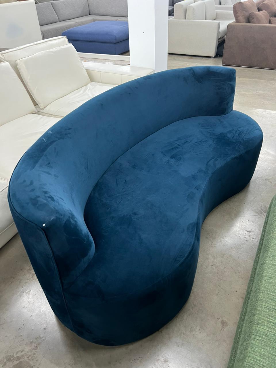 SOFÁ 2 LUGARES ÔNDULO TOK&STOK GALAXY BLUE