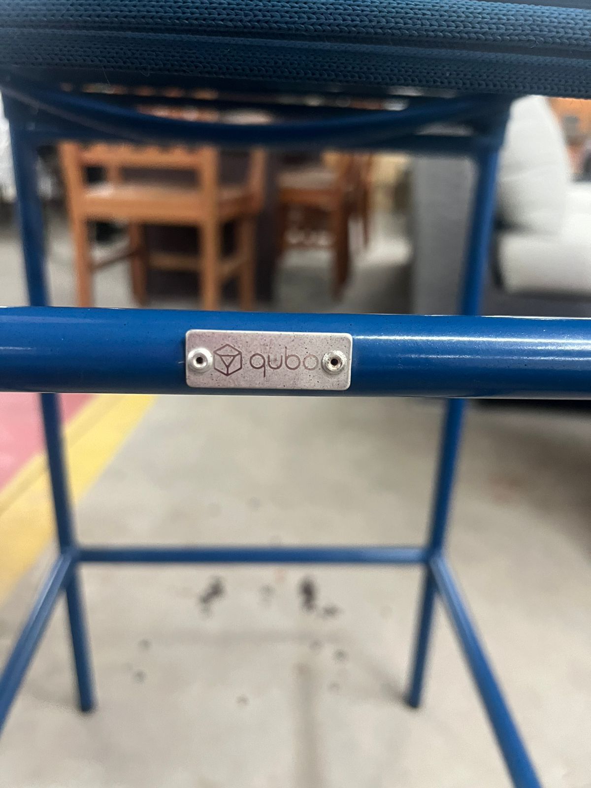 Banqueta corda náutica azul marinho Qubo