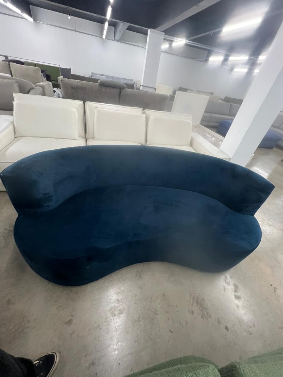 SOFÁ 2 LUGARES ÔNDULO TOK&STOK GALAXY BLUE