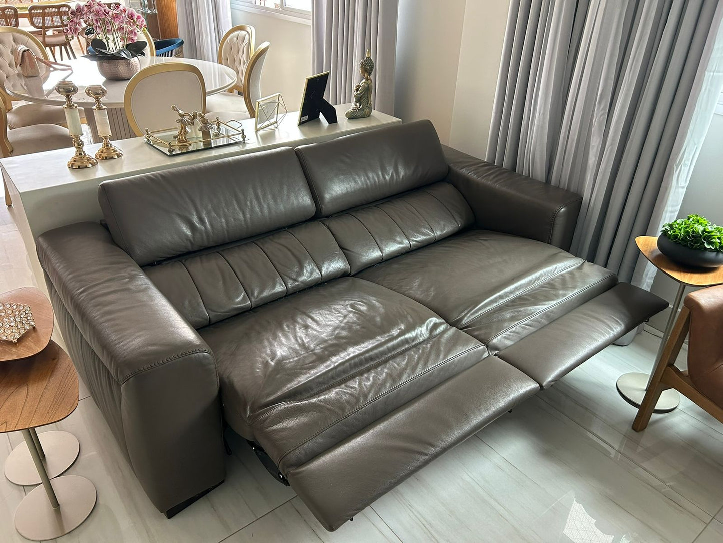 Sofá elétrico couro Natuzzi