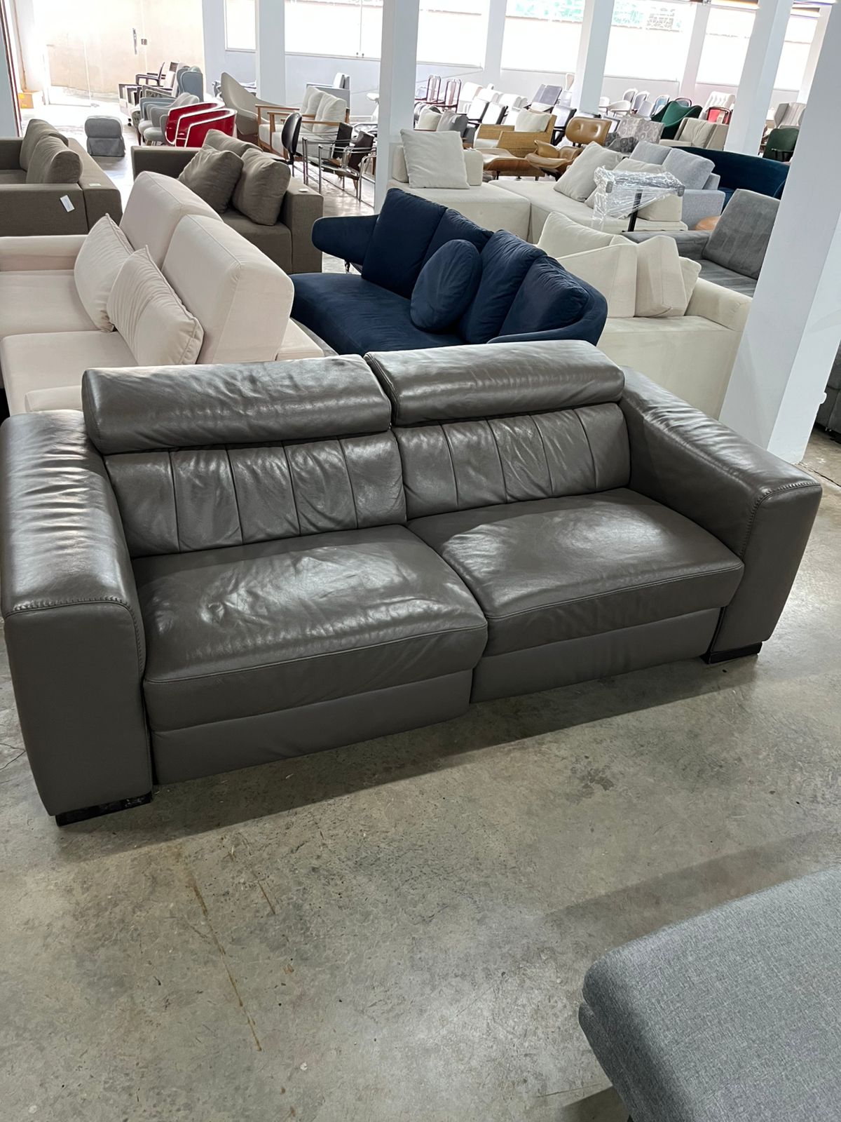 Sofá elétrico couro Natuzzi