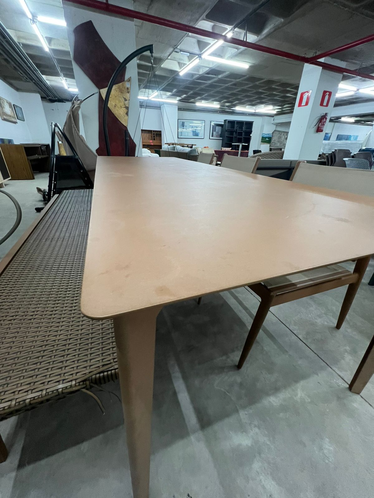 Conj. Mesa + 3 cadeiras em alumínio com pintura eletrostática + banco em alumínio Franccino