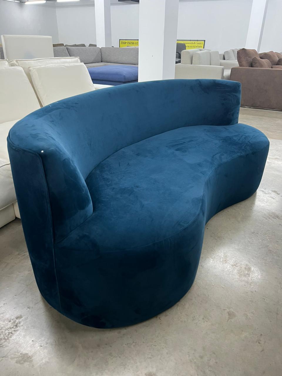 SOFÁ 2 LUGARES ÔNDULO TOK&STOK GALAXY BLUE