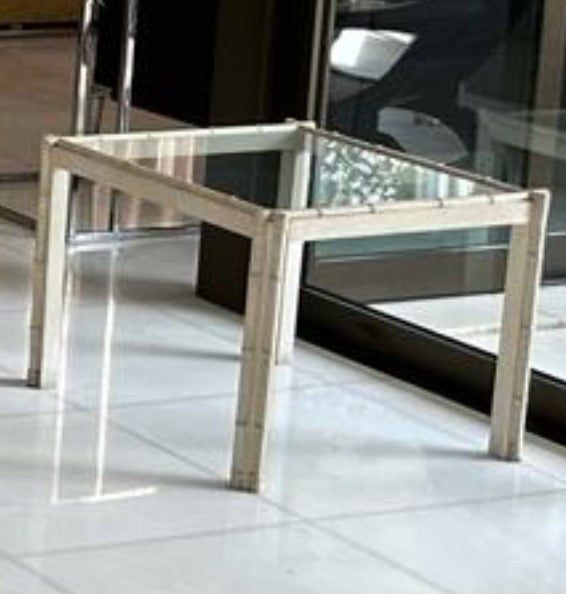 Mesa lateral patina branca