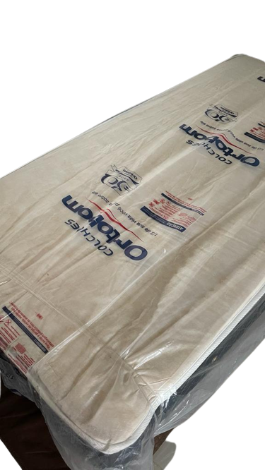 Cama box+ colchao solteiro castor