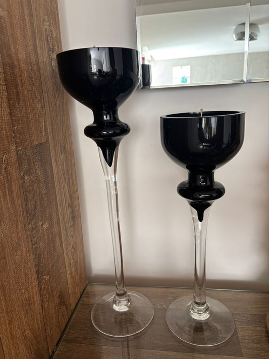 Castiçais pretos da Hob Nob com 2 velas (38%)