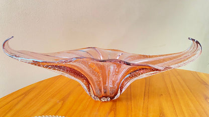 Centro de mesa murano rosê