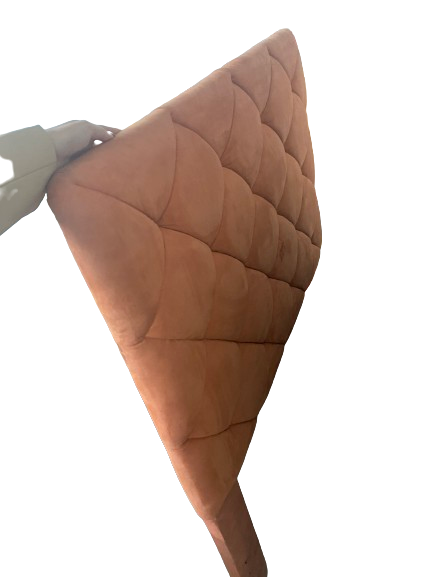 Cabeceira de solteiro laranja