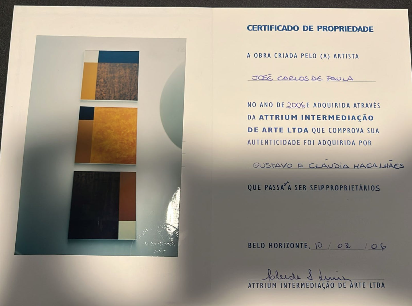 Par quadros do José Carlos de Paula (38%)